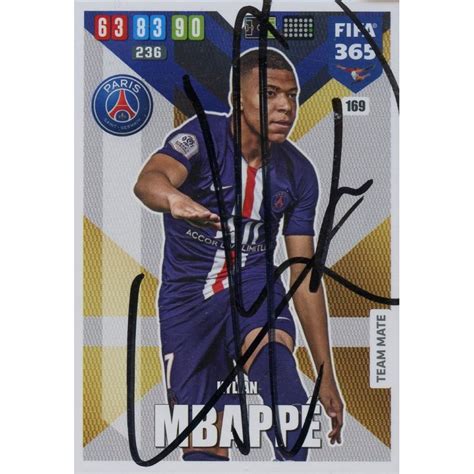 Autographe MBAPPÉ Kylian Vente Photo Dédicacée MBAPPÉ Kylian All