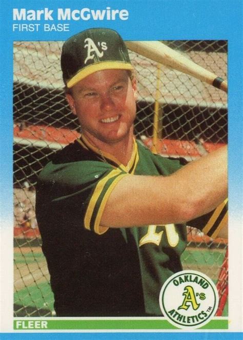 Mark Mcgwire Baseball Cards Price Guide Sports Card Investor