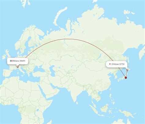 All Flight Routes From Sapporo To Milan Cts To Mxp Flight Routes