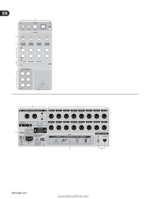 Scenes, Assign, Mute Groups, 2.6 Rear Panel Connections, XUF USB/FW ...