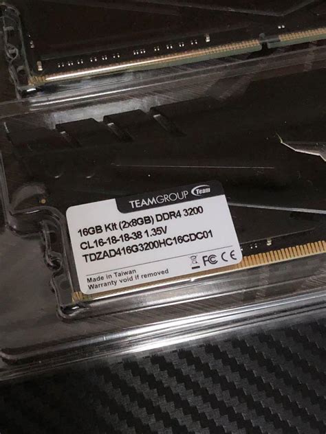 RAM - T Force Dark Za 16GB 3200Mhz, Computers & Tech, Parts ...