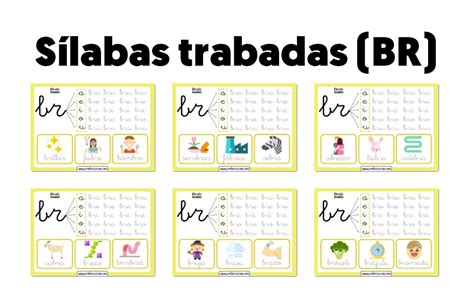 101 Fichas Para Trabajar Las Silabas Trabadas En 2020 Silabas Images