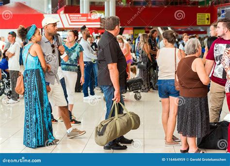 SANTO DOMINGO, DOMINICAN REPUBLIC - AUGUST 8, 2017: Inside the Airport ...