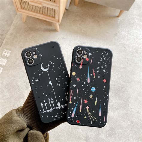 Capa De Celular De Desenho De Astronauta Com Chuva De Meteoos De Astronauta Do Espa O Iphone 12