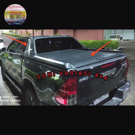 Jual Tutup Bak Roller Lid Komplit Rollbar ABS Double Cabin Hilux Revo