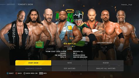 Wwe 2k22 Universe Mode Mitb Match Card Will Be Streamed On Twitch