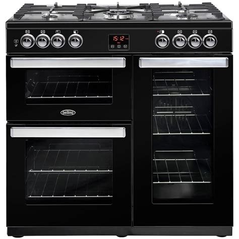 Belling 90cm Gas Range Cooker Cookcentre X90g Blk 444411725 West