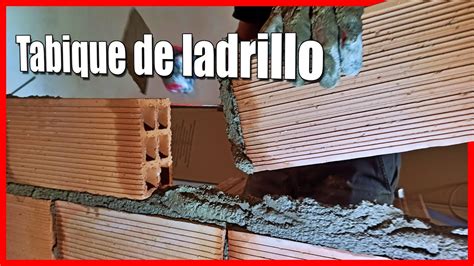 Como Hacer Un TABIQUE DE LADRILLO O Pared De HUECO DOBLE Tutorial