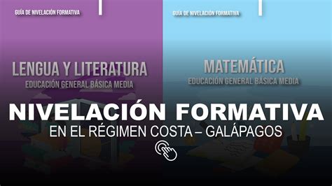 Nivelaci N Formativa En El R Gimen Costa Gal Pagos