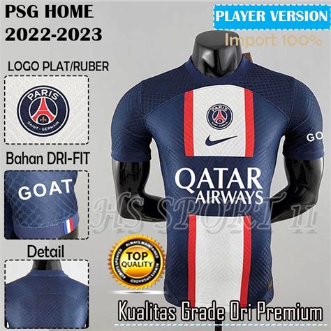 Jual Jersey Bola Psg Home Player Issue 2022 2023 Import Baju Futsal