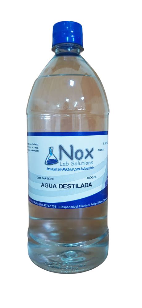 Agua Destilada 1000ml Soluções Nox Solutions