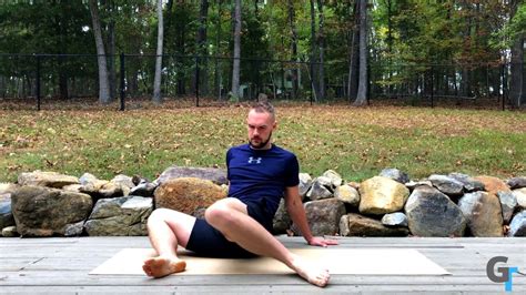 Seated Hip Internal And External Rotation Exercise Demonstration