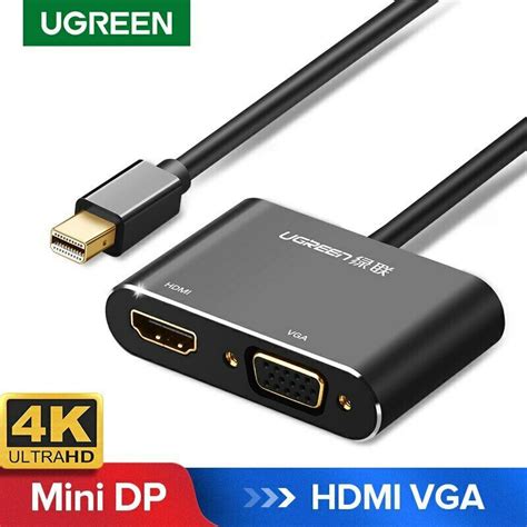 UGREEN 2 In 1 Thunderbolt Mini DisplayPort Thunderbolt To HDMI VGA