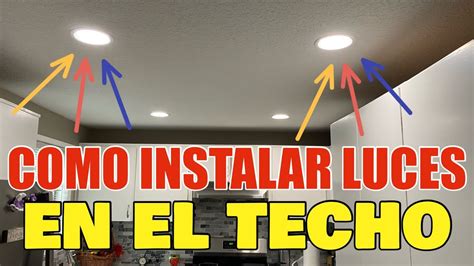 Como Instalar Luces En El Techo LED Canless En La Sala Pasillo O