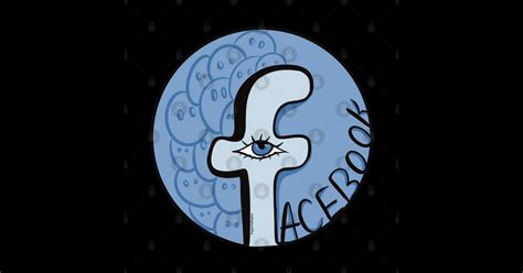 Facebook logo - Facebook - Sticker | TeePublic