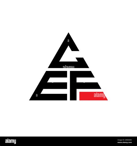 Cef Triangle Letter Logo Design With Triangle Shape Cef Triangle Logo