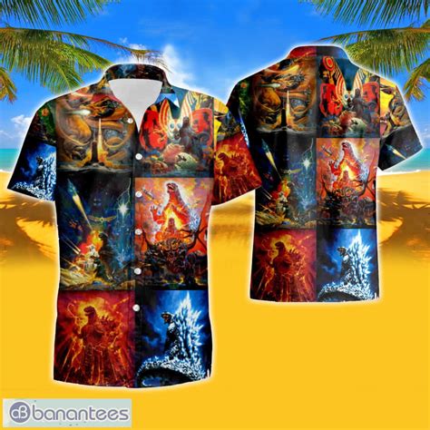 Godzilla Summer Hawaiian Shirt And Shorts Banantees