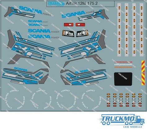 TRUCKMO Decal Scania S And R 2016 12M 175 TRUCKMO Truck Models Your