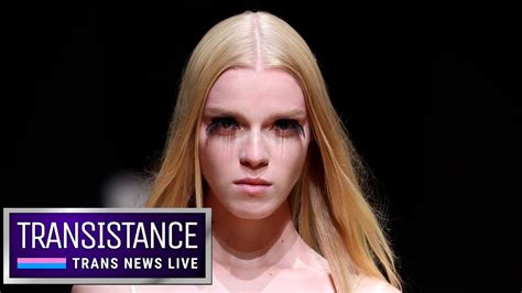 Trans Non Binary Models Walk For Prada Youtube