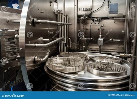 Surgical Instruments Being Sterilized In An Autoclave With The Steam