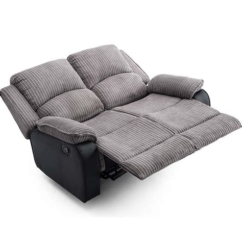 Postana High Back Jumbo Cord Fabric Recliner Seater Sofa