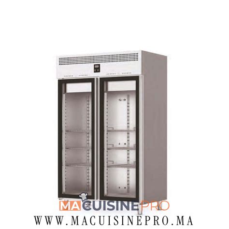 Armoire 2 Portes Vitrées Positive 1400l Cuisifriot au Maroc Ma