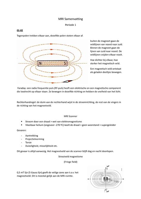 MRI Samenvatting MRI Samenvatting Periode 1 01 Tegenpolen Trekken