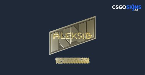 Sticker Aleksib Gold Copenhagen 2024 CSGOSKINS GG