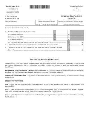 Fillable Online Revenue Ky 10 41A720EZC 0001 FINAL Indd Revenue Ky