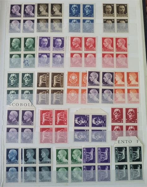 Italia Regno 1929 Serie Imperiale Serie Completa In Blocchi Da 4 Mnh