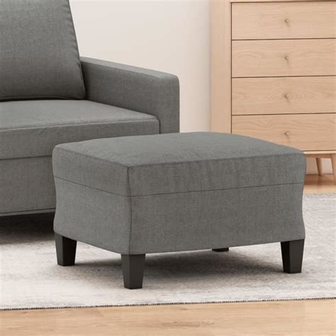 Pouf Poire Repose Pied Gris Fonc X X Cm Tissu Yw Tech