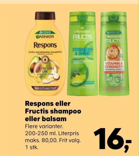 Respons Eller Fructis Shampoo Eller Balsam Tilbud Hos SuperBrugsen