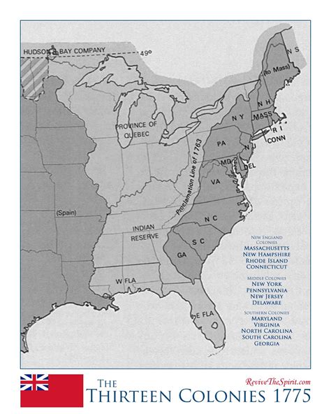 13 Colonies Map With Capitals