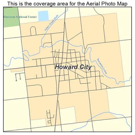 Aerial Photography Map of Howard City, MI Michigan