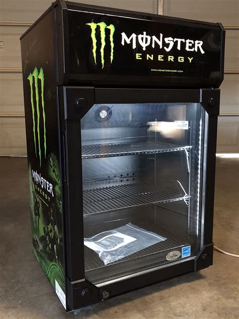 Monster Energy Drink Mini Fridge Black Pub Home Garden Garage Workshop