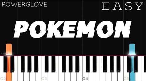 Pokemon Theme Easy Piano Tutorial Youtube