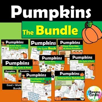 Pumpkin Life Cycle Parts Of A Pumpkin Bundle Fall Labeling