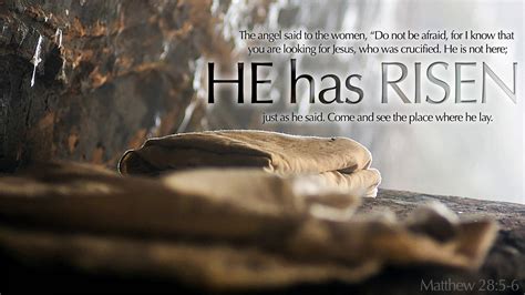 Jesus Is Risen Bible Verse