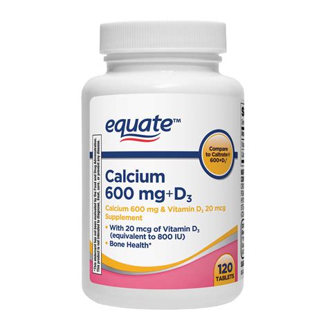 Equate Calcium D3 Dietary Supplement 600mg 120 Count Tablets In Nepal At Npr 3294 Rating 5