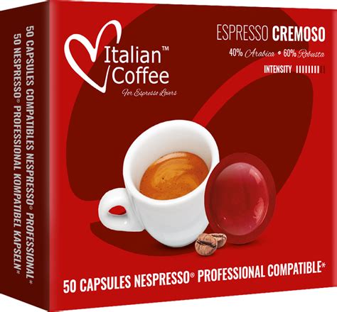 Cremoso kapsułki kompatybilne z systemem NESPRESSO PROFESSIONAL 50