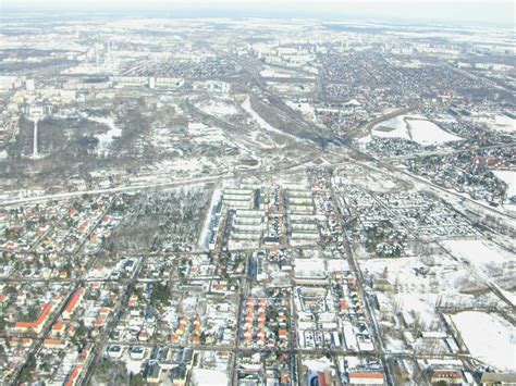 Berlin Aus Der Vogelperspektive Winterluftbild Wohngebiet Einer