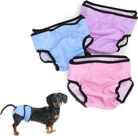 Nobleza 3X Couches Chien Lavables Culottes Hygiéniques pour Chiens en