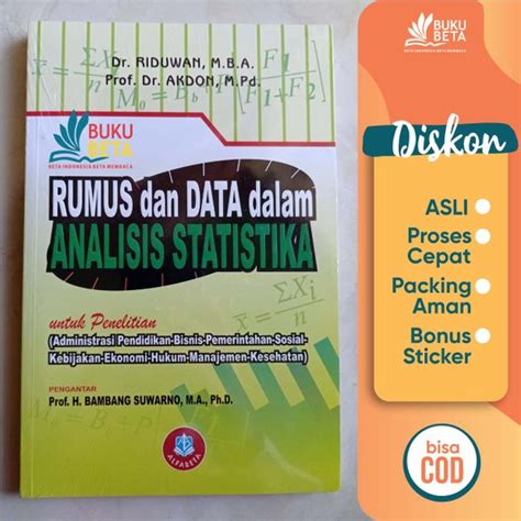 Jual Produk Rumus Dan Data Dalam Analisis Statistika Termurah Dan