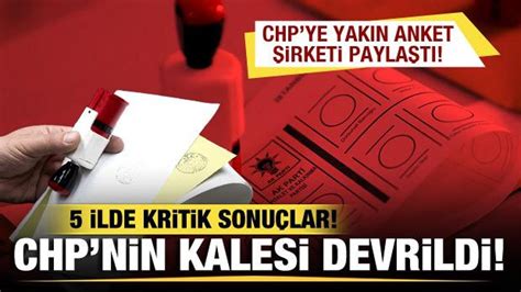 Chp Ye Yak N Anket Irketi Payla T Ilde Kritik Sonu Lar Chp Nin