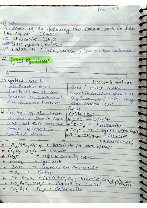 SOLUTION Metallurgy Chemistry For Boards Jee Neet And Other