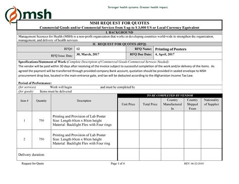 50 Simple Request For Quote Templates Forms ᐅ TemplateLab