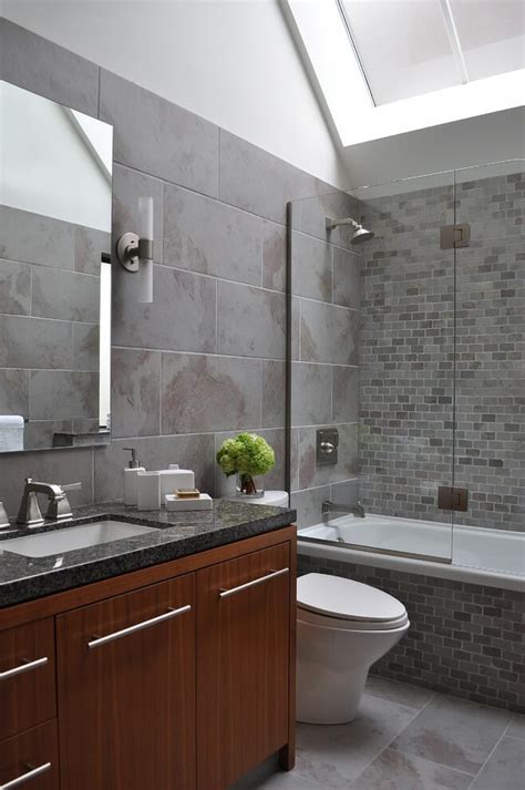 28 Small Gray Bathroom Ideas To Make Your Washroom Seems Larger