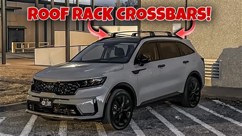 Installing Roof Rack Crossbars 2021 2023 Kia Sorento MQ4 SnailFly