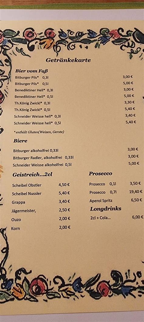 Speisekarte von Grüne Olive restaurant Ladbergen