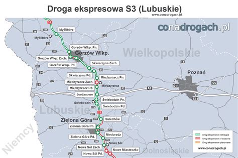 Droga Ekspresowa S W Woj Lubuskim Mapa Przebiegu Mapy I Plany